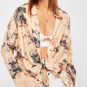 Free People Loving On You Buttondown Top